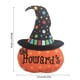 thumbnail image 3 of Decoración De Halloween Decoraciones De Halloween Letrero Colgante De Madera De Halloween Sombrero De Bruja Espeluznante Mueca Letrero De Bienvenida Truco O Letrero De Suspens(Buy 2 Save 10%), 3 of 9