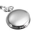 thumbnail image 2 of Hand Winding Mechanical Pocket Watch Full Hunter Silver Case Gold Mens Gift, 2 of 5
