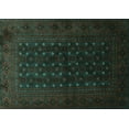 thumbnail image 1 of Ahgly Company Indoor Rectangle Persian Turquoise Blue Traditional Area Rugs, 7' x 10', 1 of 4