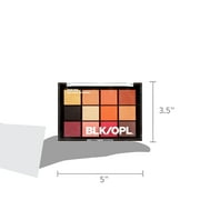 BLK/OPL 12 Well Eye Shadow Palette, Highly Pigmented, Talc Free, Haute Heat, .42 oz