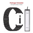 thumbnail image 7 of HOMEYA For Samsung Galaxy Watch Ultra 47mm Metal Band Stainless Steel Replaceable Wristband Strap, Black, 7 of 7
