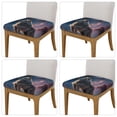 thumbnail image 2 of Honeii Night Sky Wolf Print Square Cushion Cover with Elastic Band & Ties,Sofa Cushion Covers,Furniture Protector for Living Room,Washable Sofa Seat Slipcover-Four Pieces, 2 of 7