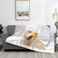 thumbnail image 2 of Naloa The Dog Is Sitting In A Bubble Bath Flannel Fleece Throw Blanket for Bed Couch, Thick Blanket - All Seasons Suitable for Women, Men and Kids-50"x40", 2 of 6