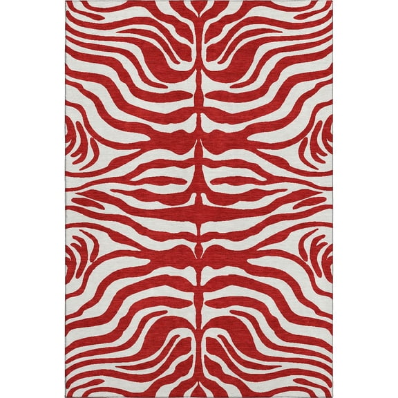 Dalyn Rugs Premium Machine Washable Mayfield AMF1042 Red 5' x 7'6" Rug
