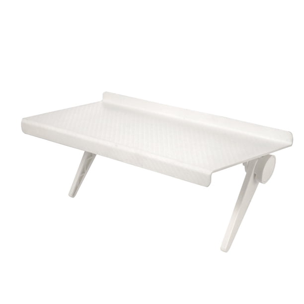 Yuarrent Estante de almacenamiento para pantalla de TV multifuncional, ángulo ajustable, aspecto hermoso, estante de almacenamiento para Almacenamiento y organización del hogar blanco