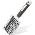 thumbnail image 1 of Hair Brush, Boar Bristle Paddle Hairbrush For Women, Soft Massage Hair Comb, Detangle Hair Brush For Long Thick Curly Hair, Reducing Hair Breakage And, 1 of 5
