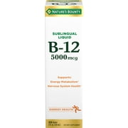 Natures Bounty Vitamin B-12 Liquid, 5000 mcg, 2 Fl Oz