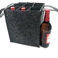 thumbnail image 2 of Bolsa portabotellas Portabotellas Portacervezas Bolsa de fieltro con separador separado para 9 botellas perfecta para fiesta de picnic (para 9 botellas) Namotu LKX-0996, 2 of 6