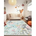 thumbnail image 3 of Unique Loom Whimsy Kids Collection Area Rug - Peekaboo (4' 1" x 6' 1" Rectangle Multi/Ivory), 3 of 9