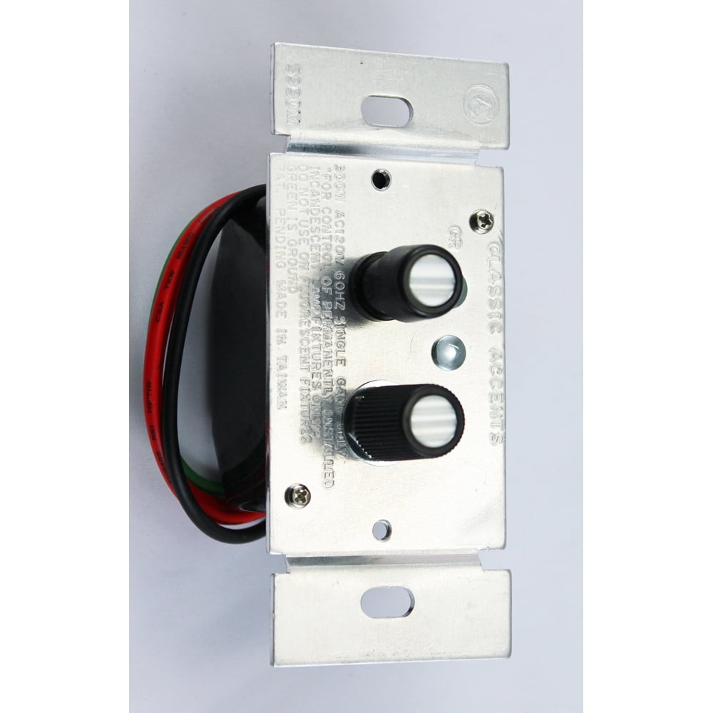 Classic Accents Three Way Push Button Dimmer Light Switch