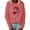 Red, variant on Ilomwu Womens Tops O Neck Christmas Print Sweater Long Sleeve Womens Winter Sweatshirts,White,XL