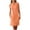Sleeveless-Orange, variant on Under $15 Steals!Summer Fashion Plus Size Dresses for Women 2025 Elegant Classy Round-Neck Pockets Button Solid Short Sleeve