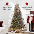 thumbnail image 5 of Best Choice Products 7.5ft Pre-Lit Cashmere Christmas Tree, Premium Semi-Flocked Pre-Decorated Artificial Holiday Decor, 5 of 9