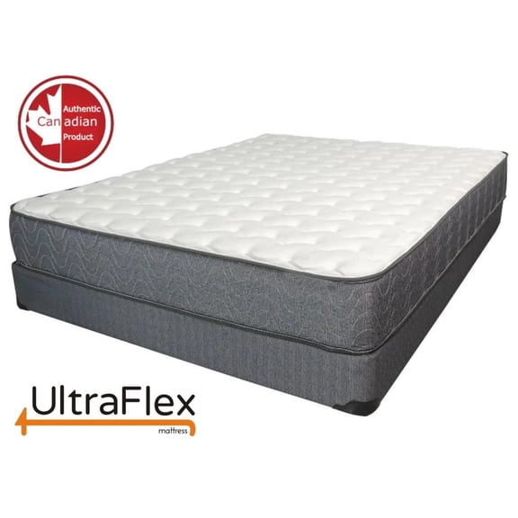 UltraFlex Majestic 9" Queen Medium Firm Gel Memory Foam Mattress, CertiPUR-US Certified, Pressure Relief Support, Cooling Comfort, Made in Canada