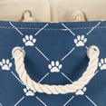 thumbnail image 4 of DII Polyester Pet Bin Trellis Paw Navy Round Large, 4 of 5