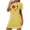 Yellow, variant on Lenpel Valentine's Day Outfits for Women Soft Crew Neck Short Sleeve Printed Nightgown Comfy Mimi Nightdress