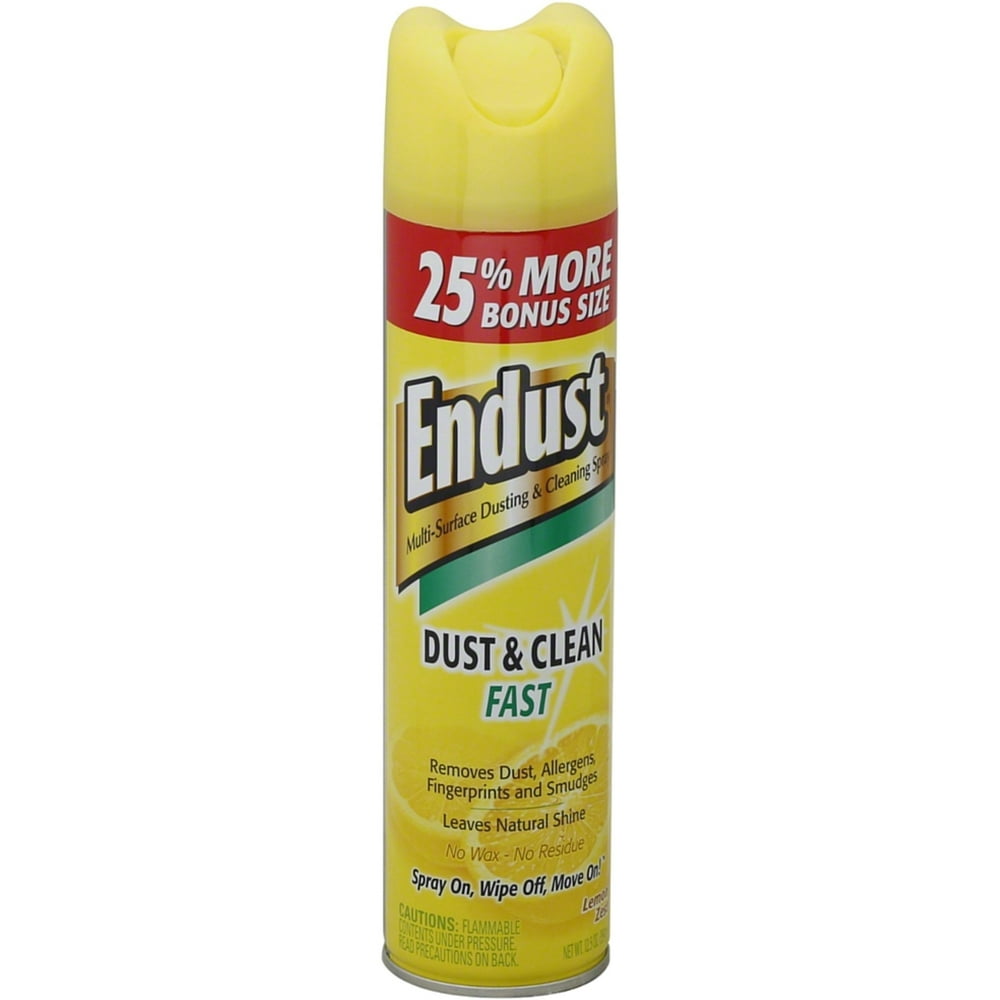 Endust MultiSurface Dusting & Cleaning Spray, Lemon Zest 12.50 oz