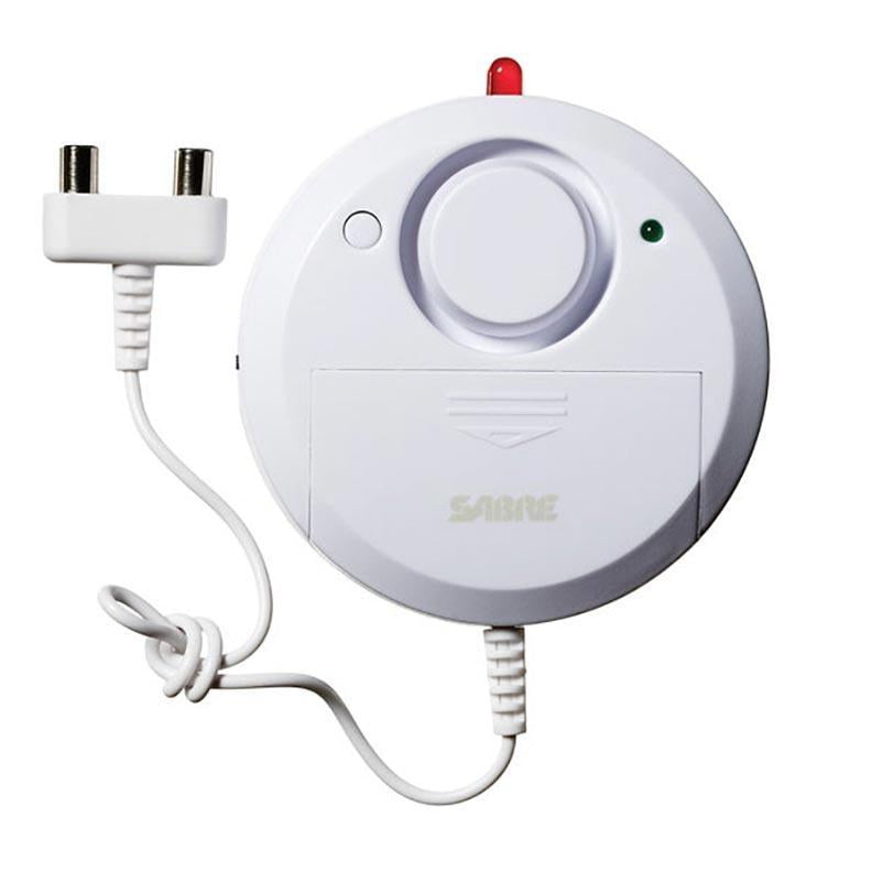 Sabre Wired Water Leak Flood Alarm Sensor With 110 Db Siren Walmart