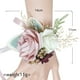 thumbnail image 3 of Poignet Corsage épaule Corsage para boda para demoiselle d'honneur mère A-Blanco-Muñequera Zulema Ramilletes de muñeca, 3 of 8