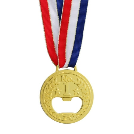 

BESTONZON Gold Medal Shaped Bottle Opener Themed Metal Bottle Opener Wine and Beer Accessories