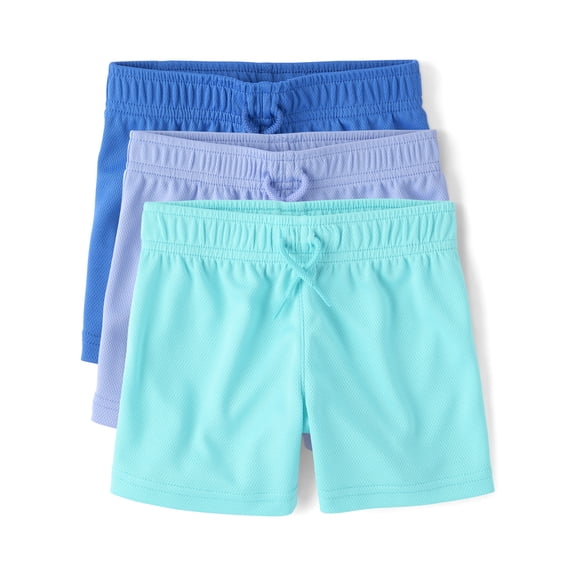 The Children's Place Baby & Toddler Boys Quick Dry Lined Mesh Short, 3-Pack, Sizes 6M-5T