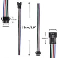 thumbnail image 4 of 20 Pairs 22 AWG JST SM Plug 4 Pin Male To Female LED Wire Connector Adapter Electrical Cable 150Mm For SM-4P, 4 of 5