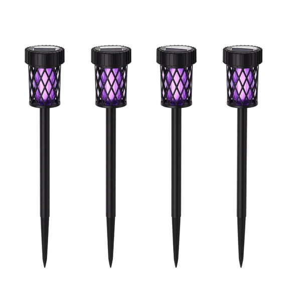 2 Pack Solar Bug Zapper Outdoor Mosquito Zapper Stake Lights, Solar Insect Killer Lamp for Yard, Garden, Patio and Camping