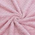 thumbnail image 6 of PiccoCasa Flannel Fleece Blanket, Microfiber Fuzzy Plush Blankets for Sofa, Pink 50" x 59", 6 of 8