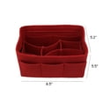 thumbnail image 2 of Emovendo Felt Insert Bag Purse Organizer Bag in Bag with Pockets, Fits  Speedy 25 Similar Cube Handbags, 2 of 5