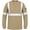 Khaki, variant on Flame Resistant High Visibility FR Hi Vis Reflective Henley Style T-Shirt – 100% Cotton – 7 oz( Yellow, Medium)