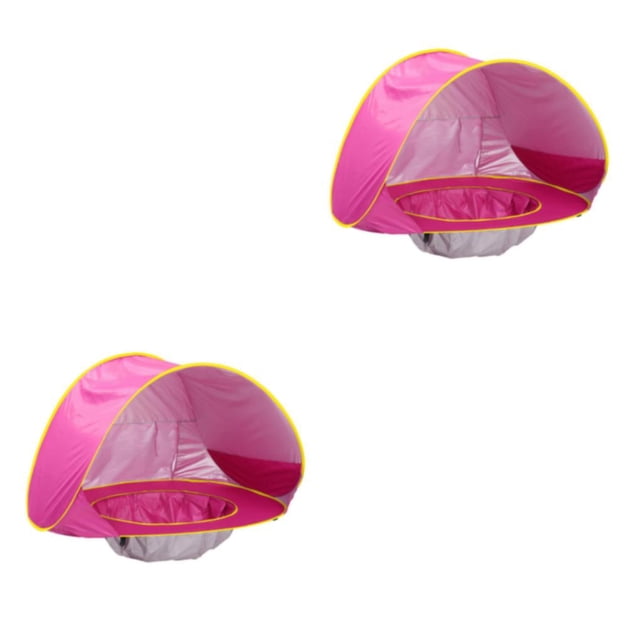 Guardoinrt Tente de Plage Colorée avec Piscine Garçons et Filles Plaisir Intérieur et Extérieur Rouge Rose 2 Ensembles
