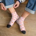 thumbnail image 3 of Fuzoiu Rabbit And Carrot Print Adult Socks, Crew Moisture-wicking Socks, Unisex Cushion Crew Socks,Casual Sports Ankle Socks, 3 of 7