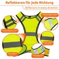 thumbnail image 3 of 1x Chaleco reflectante para correr, chaleco de alta visibilidad para niños y mujeres, chaleco protector para correr con tiras reflectantes, chaleco para correr, tamaño, 3 of 5