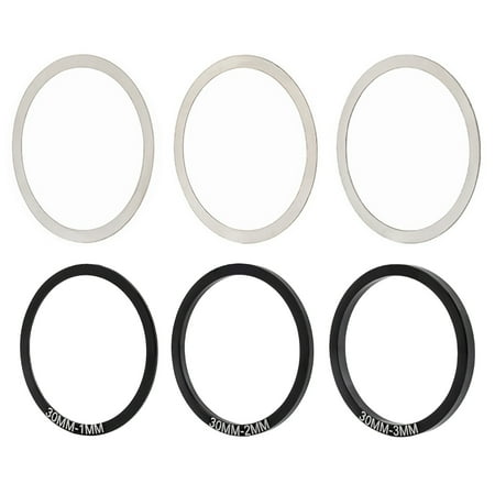 

Shuzyun Clearance Sale 6pcs Noise Reduction Practical Bicycle Thru Axle Washer Flat Hub Aluminum Alloy