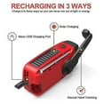 thumbnail image 4 of Wind Up Radio, Emergency Radio Solar Portable 2000mah Powerflashlight, 4 of 5