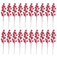 thumbnail image 2 of 20 Pack 8Inch Artificial Christmas Red Berries Stems for Christmas Tree Ornaments,DIY Xmas Wreath,Holiday and Home Decor, 2 of 5