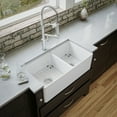 thumbnail image 4 of Karran Usa FCWSF33DBMB-PK1 Karran Fcwsff33dbmb 33" Double Bowl Workstation Fireclay, 4 of 7