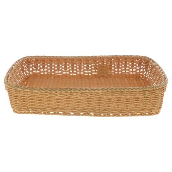 HUBERT Light Beige Storage Basket - 20 7/8"L x 12 3/4"W x 4"H