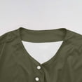 thumbnail image 6 of Men’s Button Down Shirts Short Sleeve Casual Shirt Solid Color Crew Neck Tee Summer Beach Wedding Tops for Men, 6 of 6