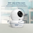thumbnail image 2 of Babysense Add On Camera Video Baby Monitor HD S2, zoom remoto de inclinación panorámica, audio bidireccional, largo alcance, visión nocturna, luz nocturna, canciones de cuna, monitoreo de temperatura, 2 of 4