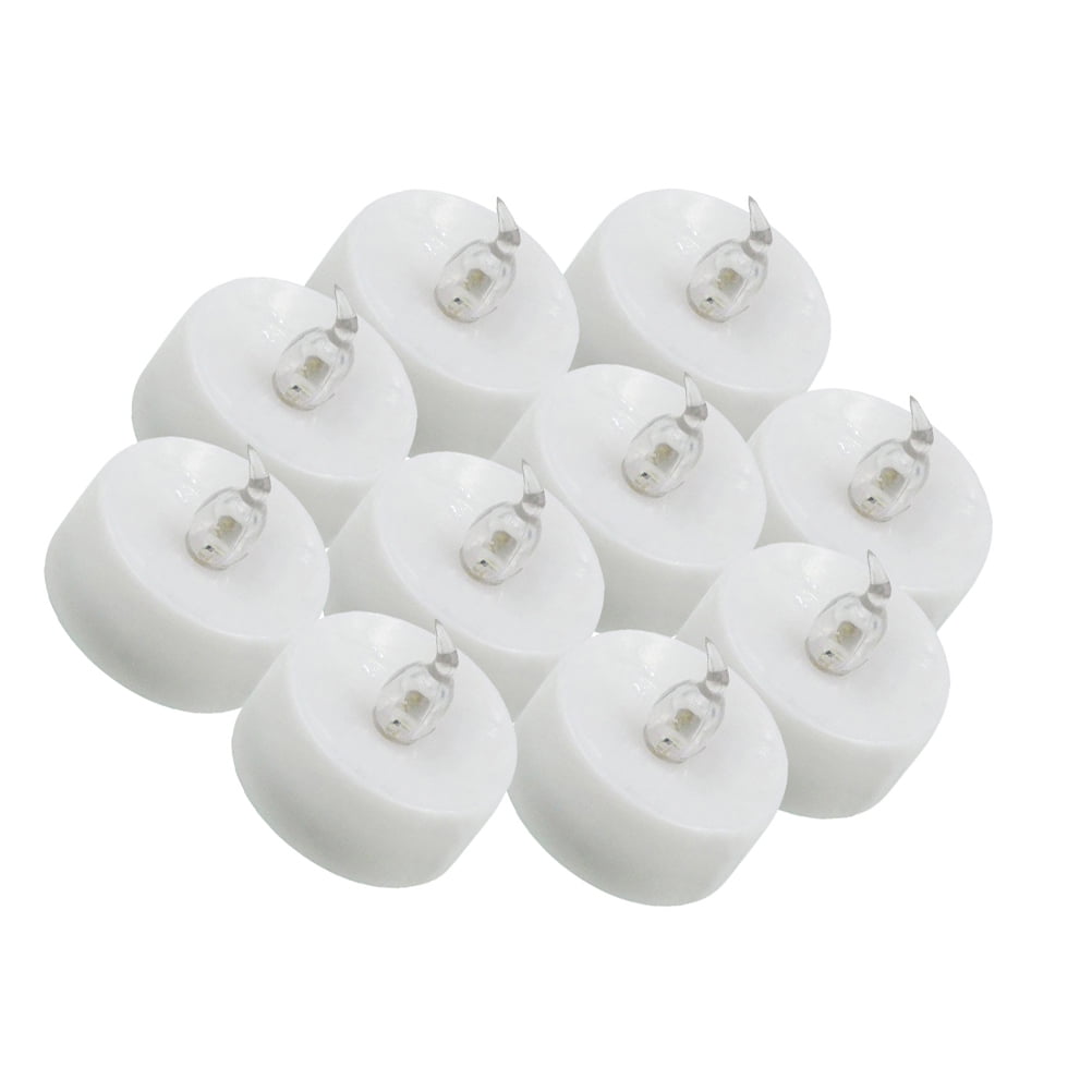 36 Pcs Flickering Electric Candle Lights Transparent Core Flameless LED