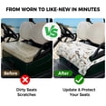 thumbnail image 4 of Golf Cart Seat Covers for 2 Seater,Butterfly Flower Microfiber Cart Seat Towel Blanket,Cotton Rustic Watercolor Leaf Floral Absorbent Breathable Non Slip Bench Seats Protector for Golf Course 51"x31", 4 of 9