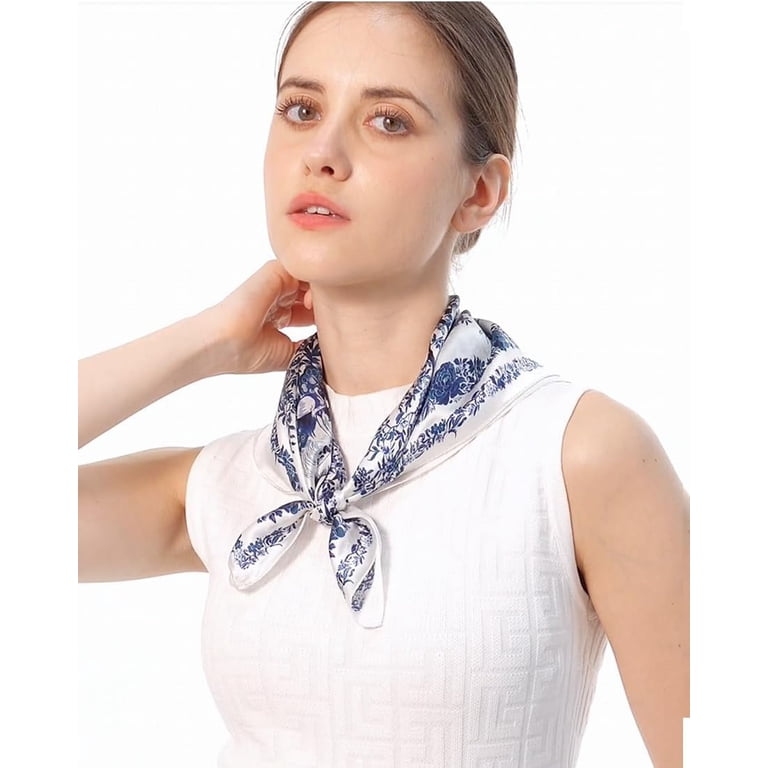 Mulberry Silk Scarfs Women Small Square Scarf 21 display picture 3