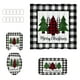 thumbnail image 2 of Juego de 4 cortinas de ducha navideñas para baño | Diseño navideño de Papá Noel | Tela de poliéster impermeable | Incluye cortina de ducha y alfombrilla de baño | Alfombrilla en forma de U | Regalo, 2 of 6