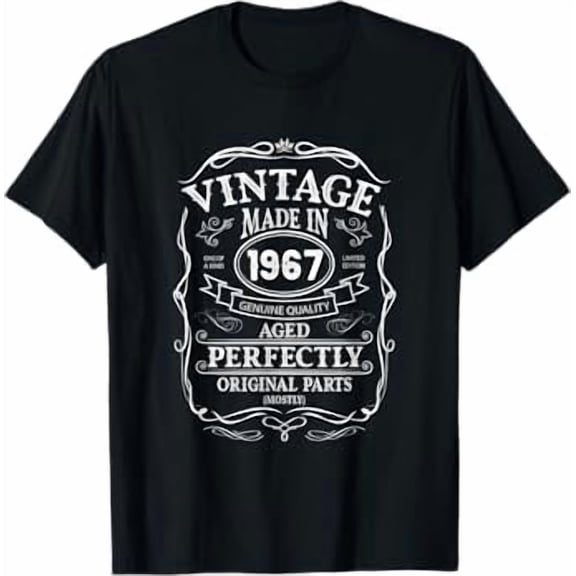 58th birthday, retro Vintage Design, man, woman 1967 T-Shirt