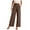 Khaki, variant on HNMKIU Women Casual Wide Leg Pants Stylish Work Trousers for Everyday and Business High Waisted Flowy Dress Bottoms for All Occasions