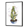 thumbnail image 3 of Designart 'Abstract Cactus Houseplant' Traditional Framed Canvas Wall Art Print, 3 of 5
