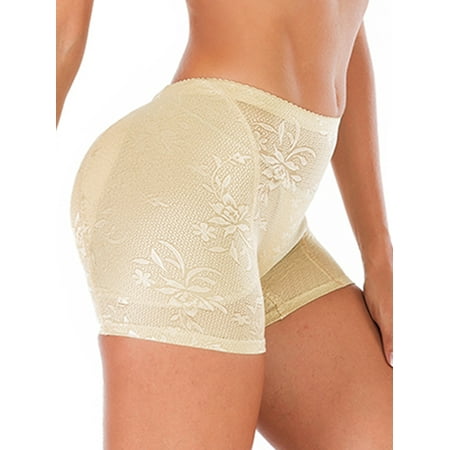 

FOCUSSEXY Butt Lifer Panties for Women Padded Seamless Underwear Hip Enhancer Body Shaper Tummy Control Boyshorts Panties Padded Shapewear