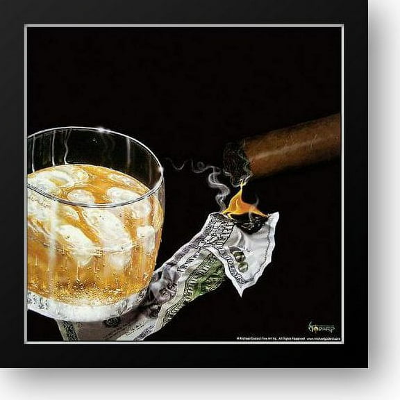 FrameToWall - Money To Burn 16x16 Framed Art Print by Godard, Michael