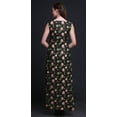 thumbnail image 4 of Bimba Floral Women Long Floral Party V NeckÂ&nbsp;DressÂ&nbsp;Front Slit Sleeveless Maxi Gown-X-Large, 4 of 5